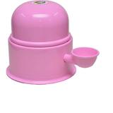 Bebedouro vida mansa 1,4 litros não molha o pelo rosa em aluminio