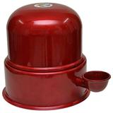 Bebedouro vida mansa 3 litros não molha o pelo vermelho em aluminio