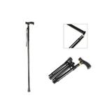 Bengala aluminio dobravel bioflorence slim preta