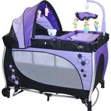 Berço Cercado Balanço Baby Style - Roxo