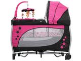 Berço Desmontável Baby Style Balanço com Rodízios - Móbile Trocador e Vibrador Musical