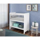 Berço mini Moisés Rubi Branco com Colchão e Rodízios - Peternella - Peternella móveis