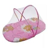 Berço Mosquiteiro Tenda Cercado Portátil Rosa - Little
