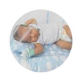 Berço Portátil Mosquiteiro Nuvem Azul BabyKinha