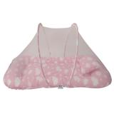 Berço Portátil Mosquiteiro Nuvem Rosa BabyKinha