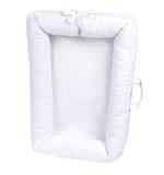 Berço Portátil Ninho Redutor para Bebê Piquet Branco - Brubrelel