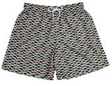 Bermuda Estampada Lisa Bolso Mash Elástico Moda Praia