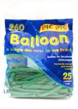 Bexiga Pic Pic Palito Balloon 260 Verde Escuro - 25 unidades
