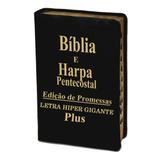Bíblia C/harpa Letra Hipergigante Plus Luxo Promessas 14x21 - Kings cross publicações