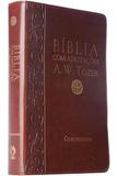 Bíblia com Anotações A. W. Tozer - Média - Luxo - Vinho - Casa publicadora das asembleias de deus