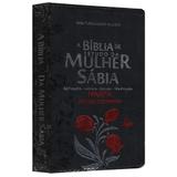 Biblia da Mulher Sábia Tulipa Preto - Casa publicadora paulista