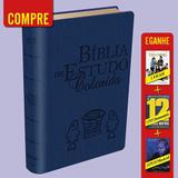 Bíblia de Estudo Colorida NVI Azul + 3 DVDS - Bv books