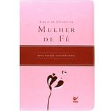 Bíblia de Estudo da Mulher de Fé Rosa Claro e Vinho - Vida