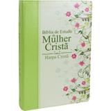 Bíblia de Estudo da Nulher Cristã - Média com harpa (Verde) - Cpad