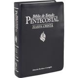 Bíblia de Estudo Pentecostal com Harpa Média Preta - Cpad