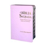 Bíblia Harpa Hiper Gigante Estrela Davi Feminina 14x21 Rosa - Kings cross publicações