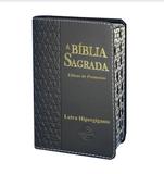 Bíblia Harpa HiperGigante Estrela Davi Masculina Preta 14x21 - Kings cross publicações