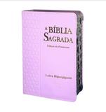 Bíblia Hiper Gigante Estrela De Davi Feminina 14x21 Rosa - Kings cross publicações