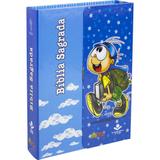 Biblia Ilustrada Mig e Meg Azul - Sbb