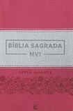 Bíblia Letra Gigante - Luxo Rosa e Cinza - Vida