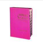 Bíblia Letra Grande Estrela De Davi Feminino 12x16cm Pink - Kings cross publicações