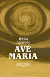 Bíblia letra maior zíper - marrom