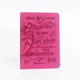 Bíblia Lettering Luxo Rosa - NAA - Capa Flexível - Jesus copy
