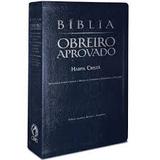 Bíblia obreiro aprovado média luxo azul - Editora cpad