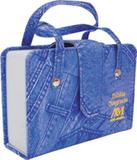 Biblia Sagrada Com Alca - Bolso - Capa Jeans - Ave-maria - biblias