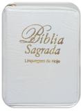 Bíblia Sagrada - Compacta Linguagem de Hoje - Capa Branca com Índice e Zíper - Sbb