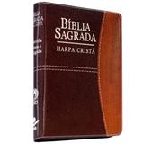 Bíblia Sagrada Harpa Cristã Bicolor Marrom - Sbb