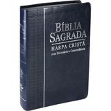 Bíblia Sagrada Letra Grande, Edição com Letras Vermelhas, Concordância, Dicionário e Harpa Cristã - Sbb