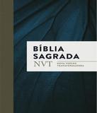Biblia Sagrada Nvt - Azul Marinho - Letra Normal/brochura Com Orelhas - Mundo cristao