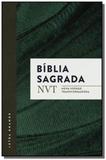 Biblia sagrada nvt - verde - letra grande com broc - Mundo cristao