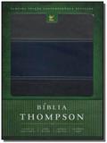Biblia thompson - aec - capa luxo azul e cinza - Vida