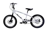 Bicicleta Aro 20 Nitro Freio a Disco Tipo Bmx Cross Free Style Branco - Ello Bike