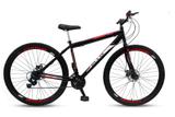 Bicicleta Aro 29 Freio a Disco 21M. Velox Preto/Vermelho - Ello Bike