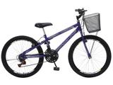 Bicicleta Colli Bike Juvenil Allegra City Aro 24 - 21 Machas Quadro em Aço Freio V-brake