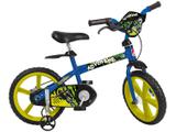 Bicicleta Infantil Adventure Aro 14 - Bandeirante 1 Marcha Azul com Rodinhas