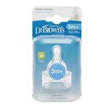 Bico de Mamadeira Dr Brown's Classica Fase 2 Pack Com 2uni 3m+ D322
