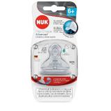 Bico de Mamadeira Silicone S2 6M+ Liquidos Engrossados NUK PA7008-2U