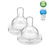Bico de Silicone para Mamadeira Classica AVENT 2 un para 3m+