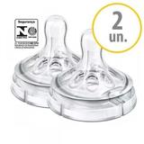Bico Mamadeira Petala Avent Kit Com 2 Bpa Free N2 1m+ - Philips avent