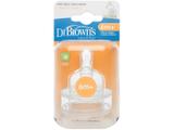Bico para Mamadeira Silicone 2 Unidades - Dr. Browns Options Boca Larga Fase 3