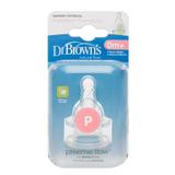 Bico Silicone Prematuro Mamadeira Options Boca Tradicional Dr Browns - 2 unidades