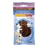 Bifinho Petisco para Cachorros filhotes Delicibife Baby com Leite 100g - Deliciosso