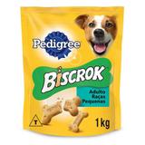 Biscoito Pedigree Biscrok Adulto Raças Pequenas 1kg