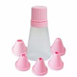 Bisnaga Para Confeita E Decorar Com 5 Bicos Decorativos - Plasutil