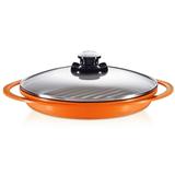 Bistequeira / Grill Antiaderente Revestimento Cerâmico e Tampa Roichen Natural Ceramic 26 cm RGPC-26G/O