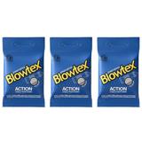 Blowtex Preservativo Premium Action C/3 (Kit C/03)